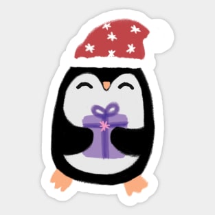 Christmas penguin Sticker